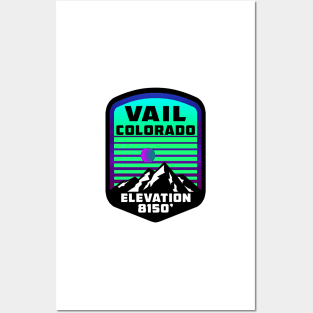 Ski Vail Colorado Skiing Posters and Art